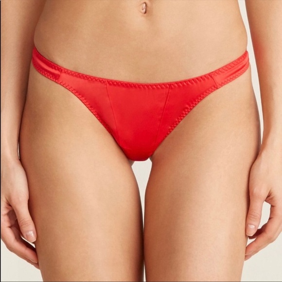 AP L’Agent satin Danita garter belt and thong set - Picture 3 of 6